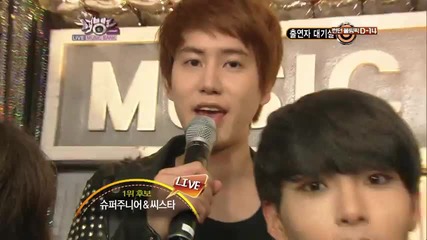 Super Junior & Sistar - Backstage @ Music Bank (13.07.2012)