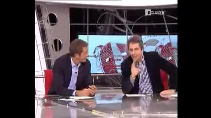 Cristiano Ronaldo trainning with journalists & interview Cuatrotv 12/02/2010 