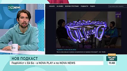 Нов подкаст в семейството на NOVA - „ПодКАКст с Ей Бо”