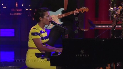 N e W: Alicia Keys - Brand New Me * Live on Letterman /official/ H D
