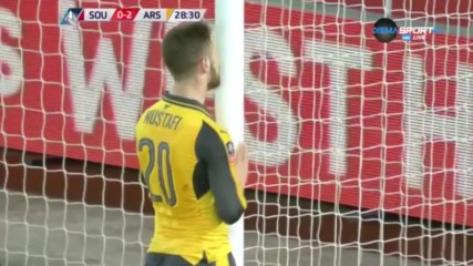 Саутхемптън - Арсенал 0:3 /полувреме/