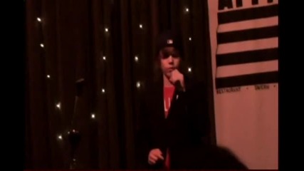 Justin singing Common Denominator - Justin Bieber Original