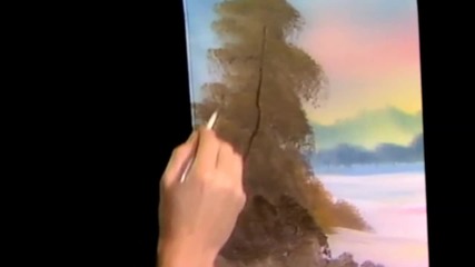 S08 Радостта на живописта с Bob Ross E07 - зимно скривалище ღобучение в рисуване, живописღ