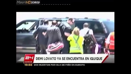 Demi Lovato en Chile - Canal 24 horas [03-02-2012]