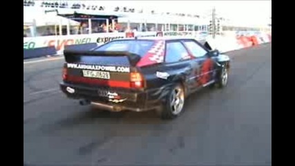 Audi 80 Coupe Quattro Turbo Drag Race [1 8 Mile]