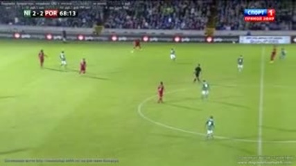 Cristiano Ronaldo hat trick goal vs North Ireland (2013)