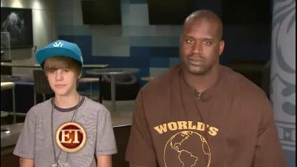 Et! Justin Bieber Speechless - Literally - Before Dance-off with Shaq