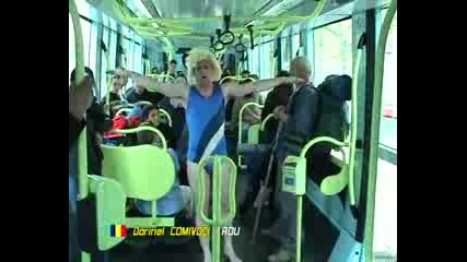 Луд в трамвая - Remi Gaillard - Гимнастик