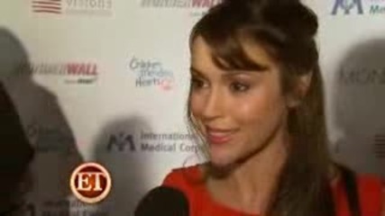 Alyssa Milano Engagement Press Interview