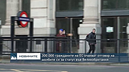 300 000 гражданите на ЕС очакват отговор на молбите си за статут във Великобритания
