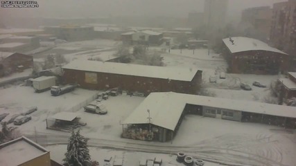 Обилен сняг в Димитровград - 19.12.2012г.