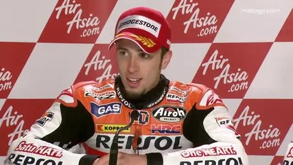 Andrea Dovizioso interview after the Silverstone Gp