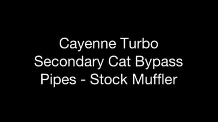 Porsche Cayenne Turbo Exhaust