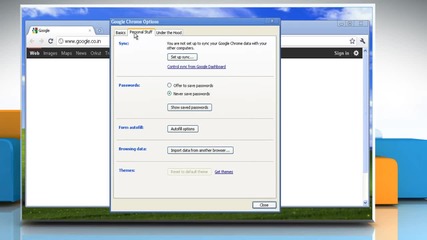 How to choose whether you ought to save passwords or not in Google™ Chrome on a Windows® Xp-based Pc