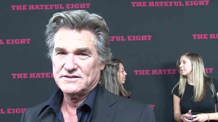 Легендата Кърт Ръсел на премиерата на филма си Омразната Осморка (2015)