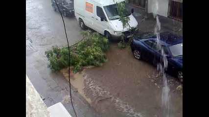 Буря в Благоевград 20 юли 2011 г