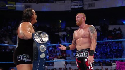 Rhyno and Heath Slater become the first-ever SmackDown Tag Team Champions at WWE Backlash 2016