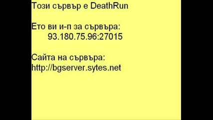 Deathrun Server For Counter - Strike 1.6 