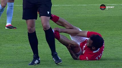 Borislav Tsonev with a Red Card vs. CSKA 1948 Sofia