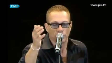 Звездите Жан - Клод Ван Дам и Хилари Суонк на рожденния ден на чеченския президент