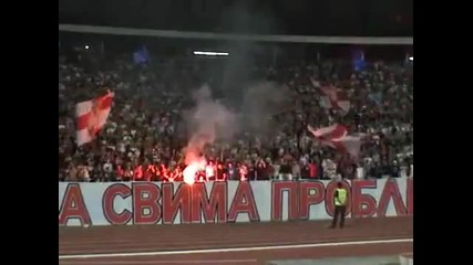 Delije na utakmici Zvezda - Rad 1: 0 23.08.2009 