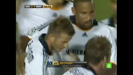 David Beckham Goal against barcelona (01/08/09)