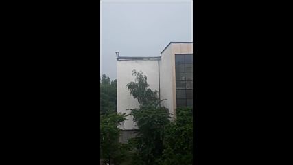 Буря и градушка в Пловдив 2