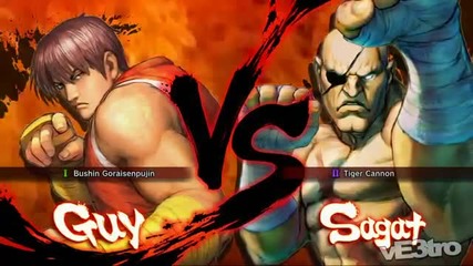 Super Street Fighter Iv Guy vs Sagat