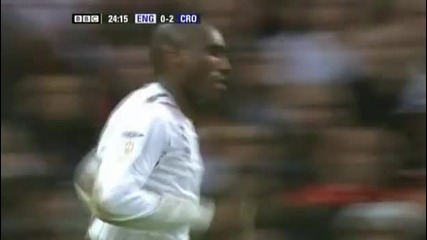 Never ending sliding tackle by Sol Campbell 