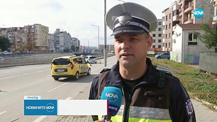Дрогиран шофьор блъсна патрулка във Варна, двама полицаи са в болница