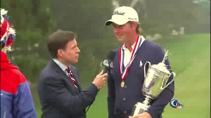 Crazy Guy Interrupts Webb Simpsons 2012 Us Open Interview Hd