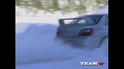 Subaru Impreza snow drift
