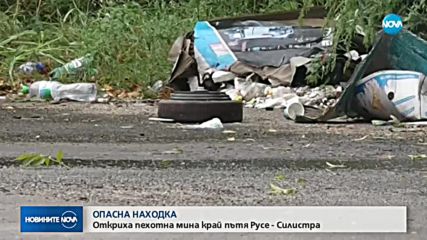 Откриха мина край пътя Русе-Силистра