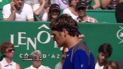 Federer vs Cilic - Monte Carlo 2011 highlights+interview