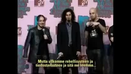 Daron Malakian is high at Mtv Ema 2005 