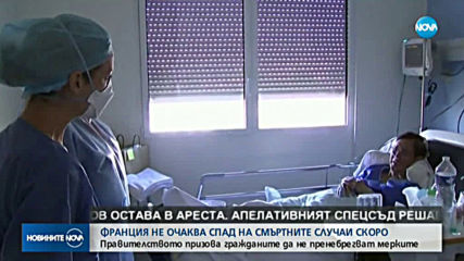 Франция не очаква спад на смъртните случаи скоро