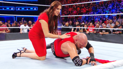 Stephanie McMahon tends to Triple H after a beatdown by Braun Strowman: WWE.com Exclusive, Nov. 19, 2017