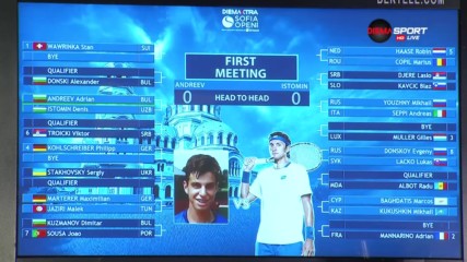 Силен жребий за DIEMA XTRA Sofia Open