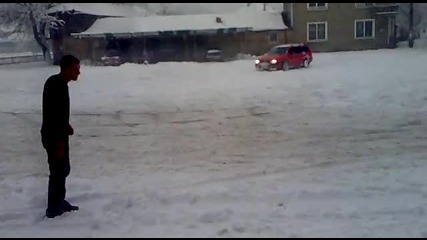 golf 3 and 4 snow drift