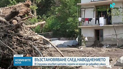 След бурята в Струмяни: Частичното бедствено положение остава, a разчистването на щетите продължава