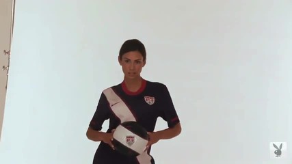 Danielle in Nikes World Cup Soccer Jersey 