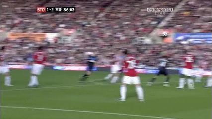 Манчестър Юнайтед 2 - 1 Стоук Сити Чичарито Втори Гол *hq* 