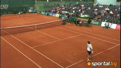 Tennis Zagorka Cup-sofia-ivo Minar-aleksandur Sidorenko-az(ljubtube),tanjo i Vankata sme v Publikata