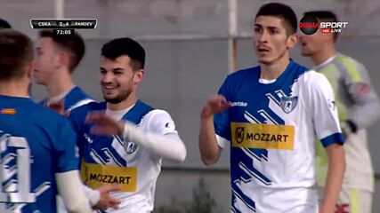 Академия Пандев се забавлява срещу ЦСКА - 4:0