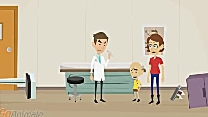 Caillou Misbehaves at the Doctors-gets Grounded