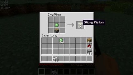 Minecraft как да си направите piston и sticky piston