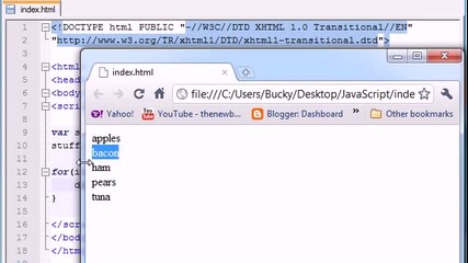 Beginner Javascript Tutorial - 34 - Cool Technique to Print Array Elements