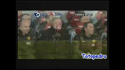 Уест Хям - Манчестър Юнайтед 0:1 08.02.2009