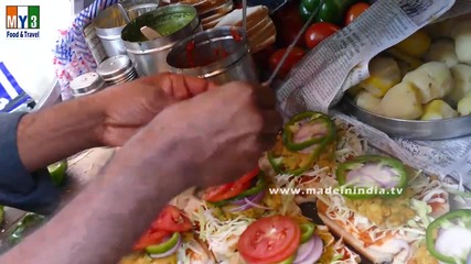 Бърза Храна на улицата в Мумбай - Masala Sandwich