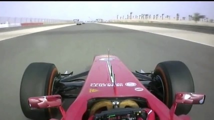 F1 Гран при на Бахрейн 2013 - Perez изпреварва Alonso [hd][onboard]